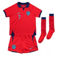 Camisa de Futebol Inglaterra Jack Grealish #7 Equipamento Secundário Infantil Mundo 2022 Manga Curta (+ Calças curtas)